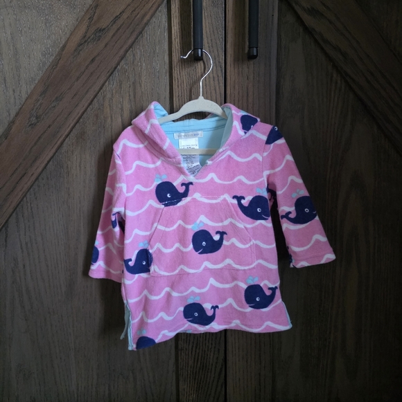 Pottery Barn Kids Other - Pottery Barn Whale Toweling Hoodie